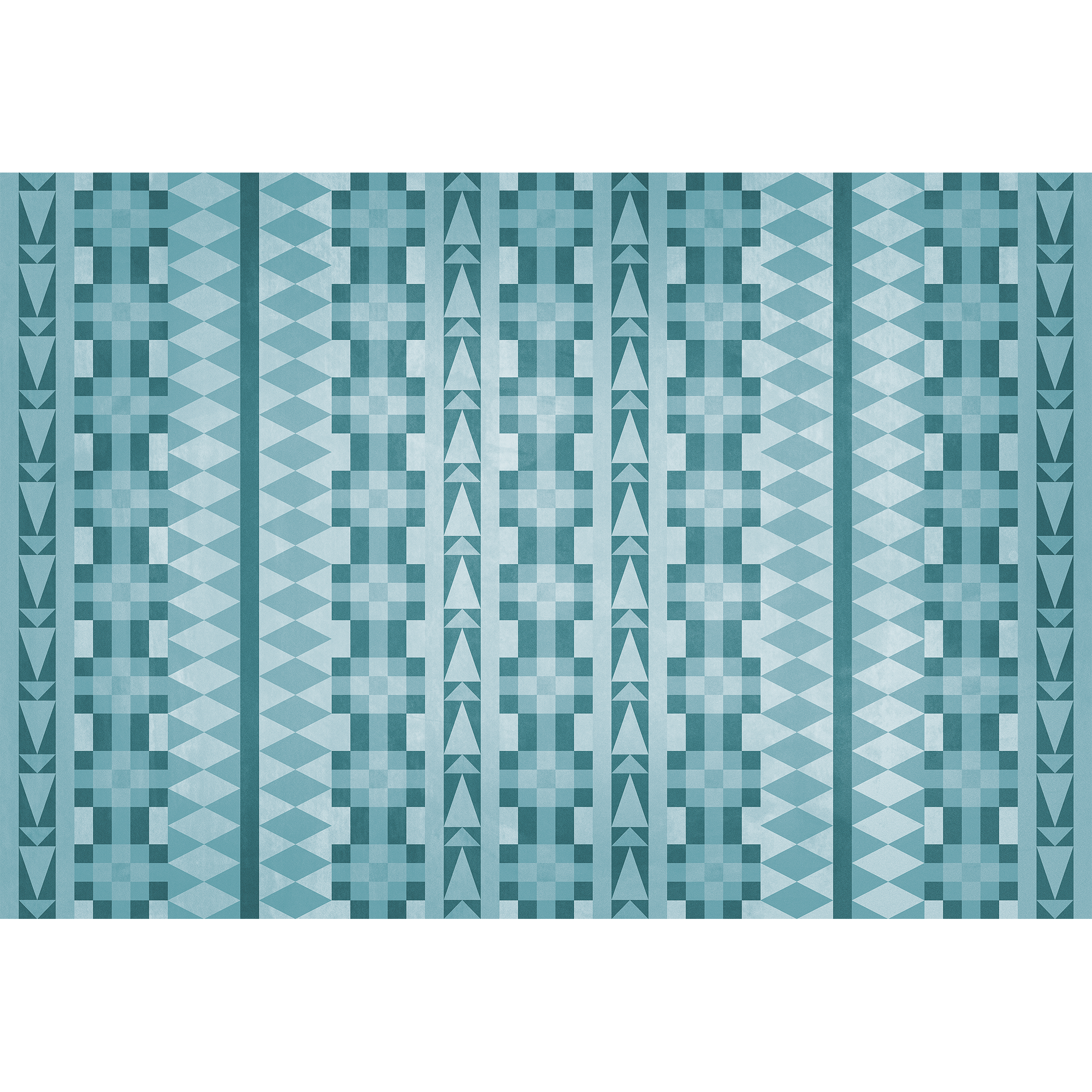 Navajo Blue Random Papers Mural by Coordonné