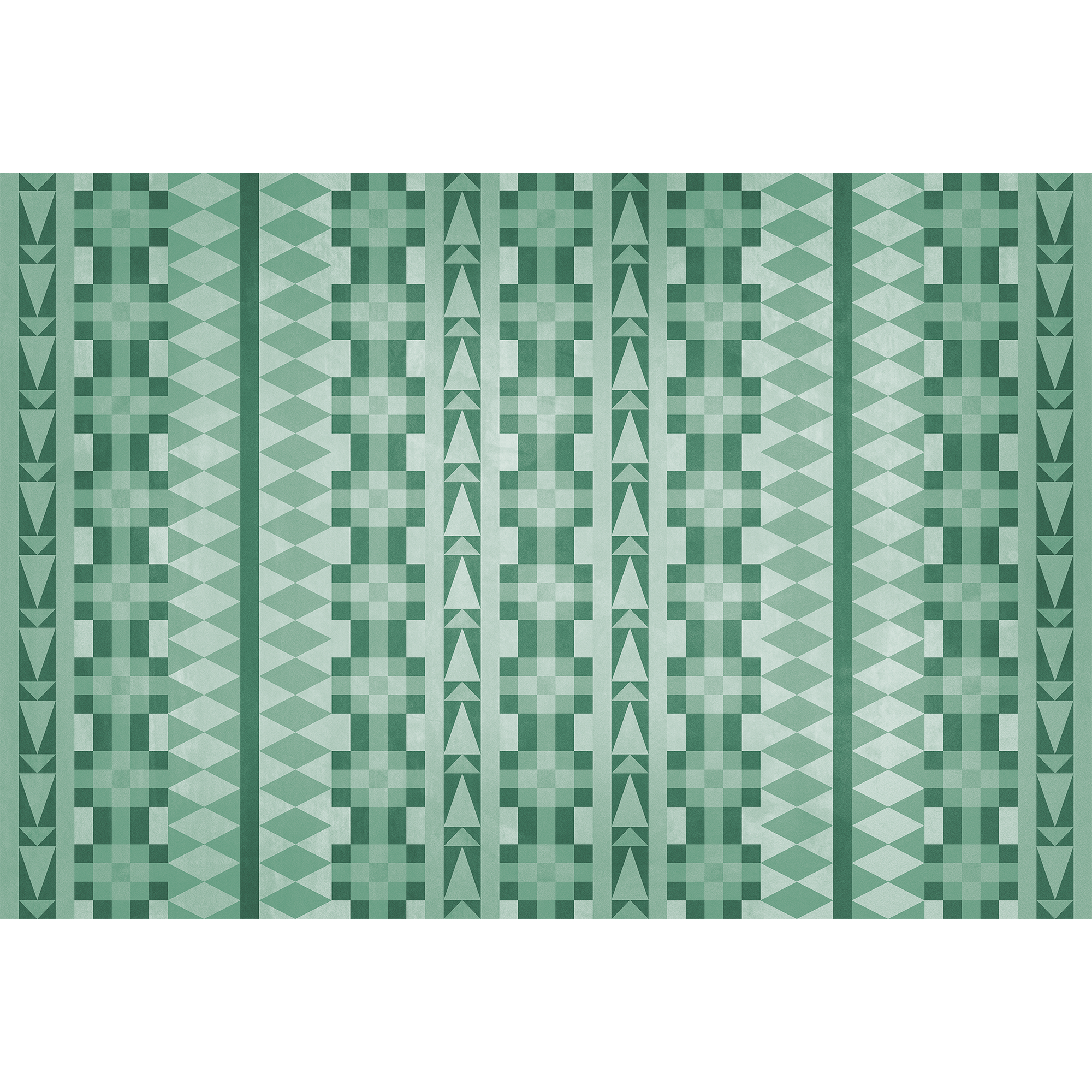 Navajo Green Random Papers Mural by Coordonné