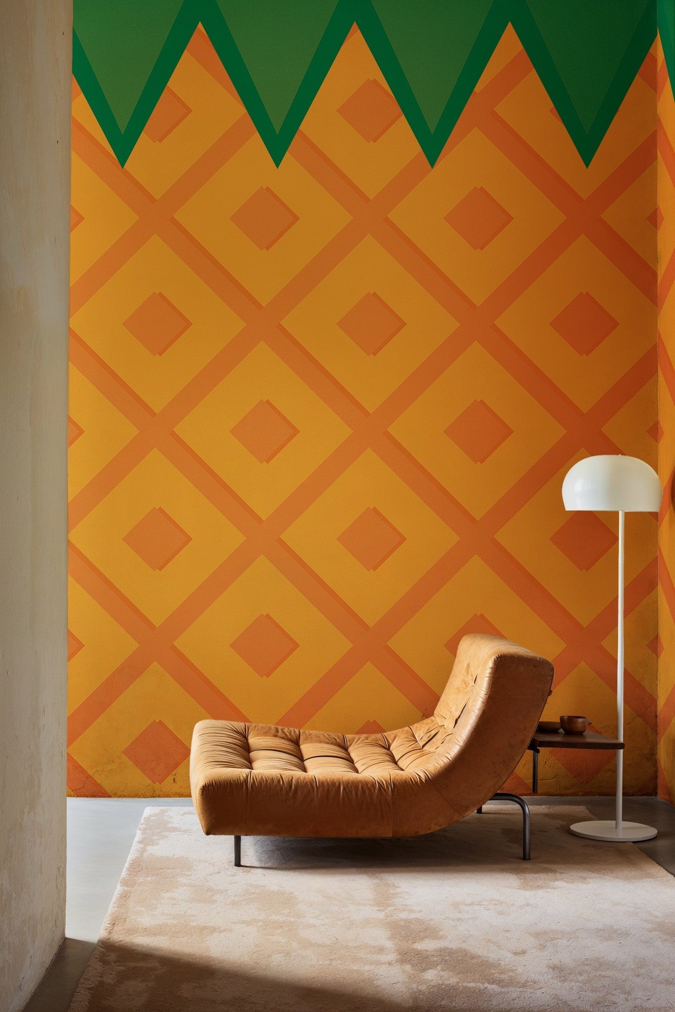 6500018 Fruit Pineapple  Random Papers Mural by Coordonné