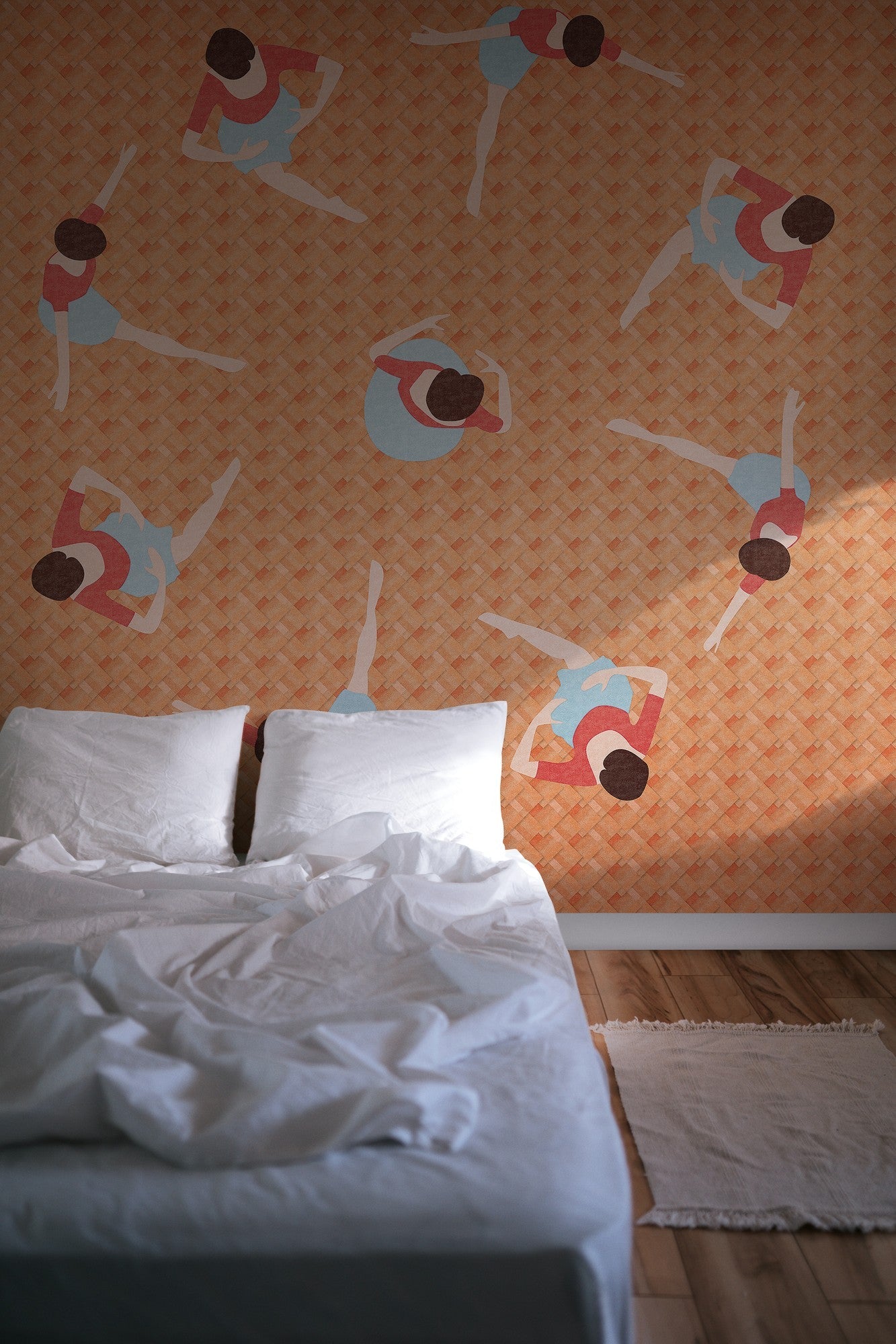 6500019 Ballerinas  Random Papers Mural by Coordonné