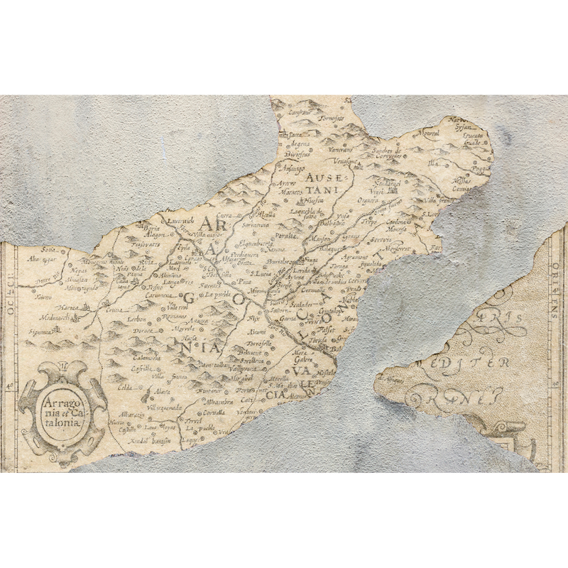 Broken Map  Random Papers Mural by Coordonné