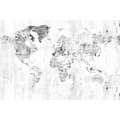 Newspaper Map White Random Papers Mural by Coordonné