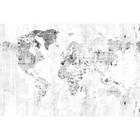 Newspaper Map White Random Papers Mural by Coordonné
