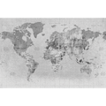 Newspaper Map Black Random Papers Mural by Coordonné