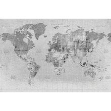Newspaper Map Black Random Papers Mural by Coordonné