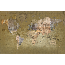 Newspaper Map Color Random Papers Mural by Coordonné