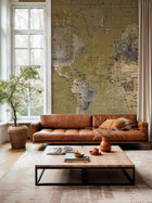 6500109 Newspaper Map Color Random Papers Mural by Coordonné