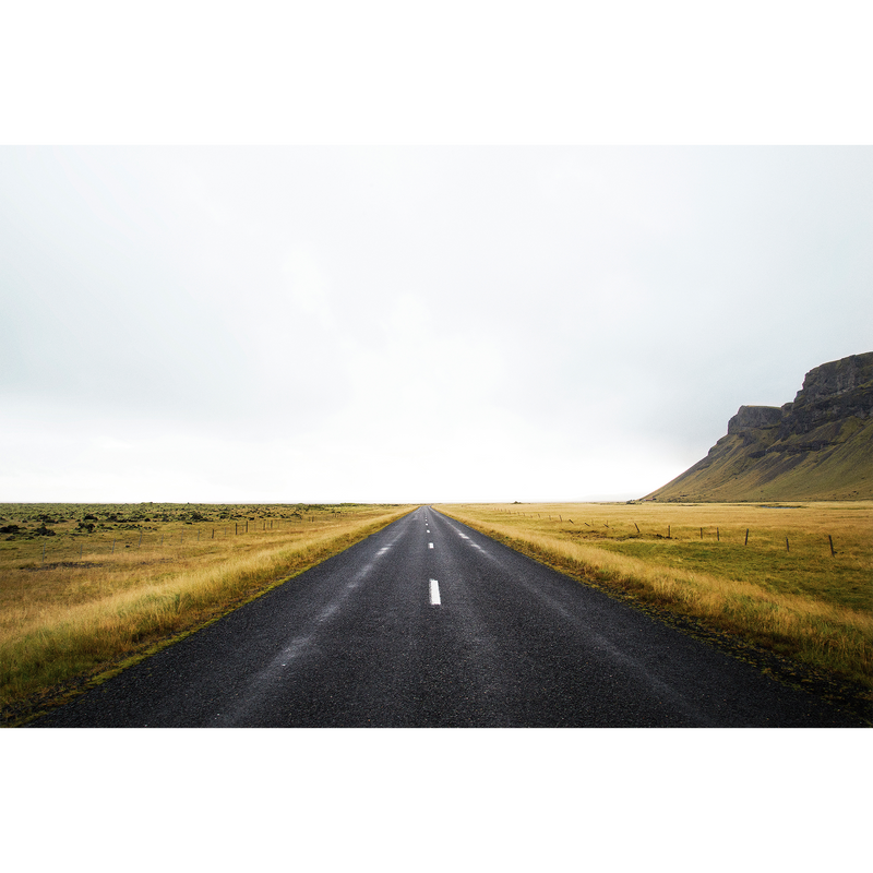Iceland Route  Random Papers Mural by Coordonné