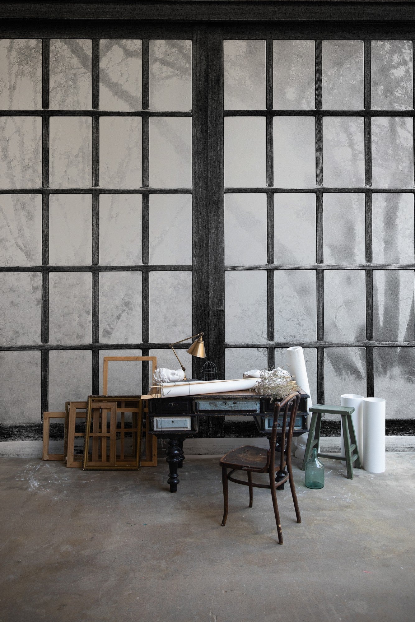 6500209 Japanese Window  Random Papers Mural by Coordonné