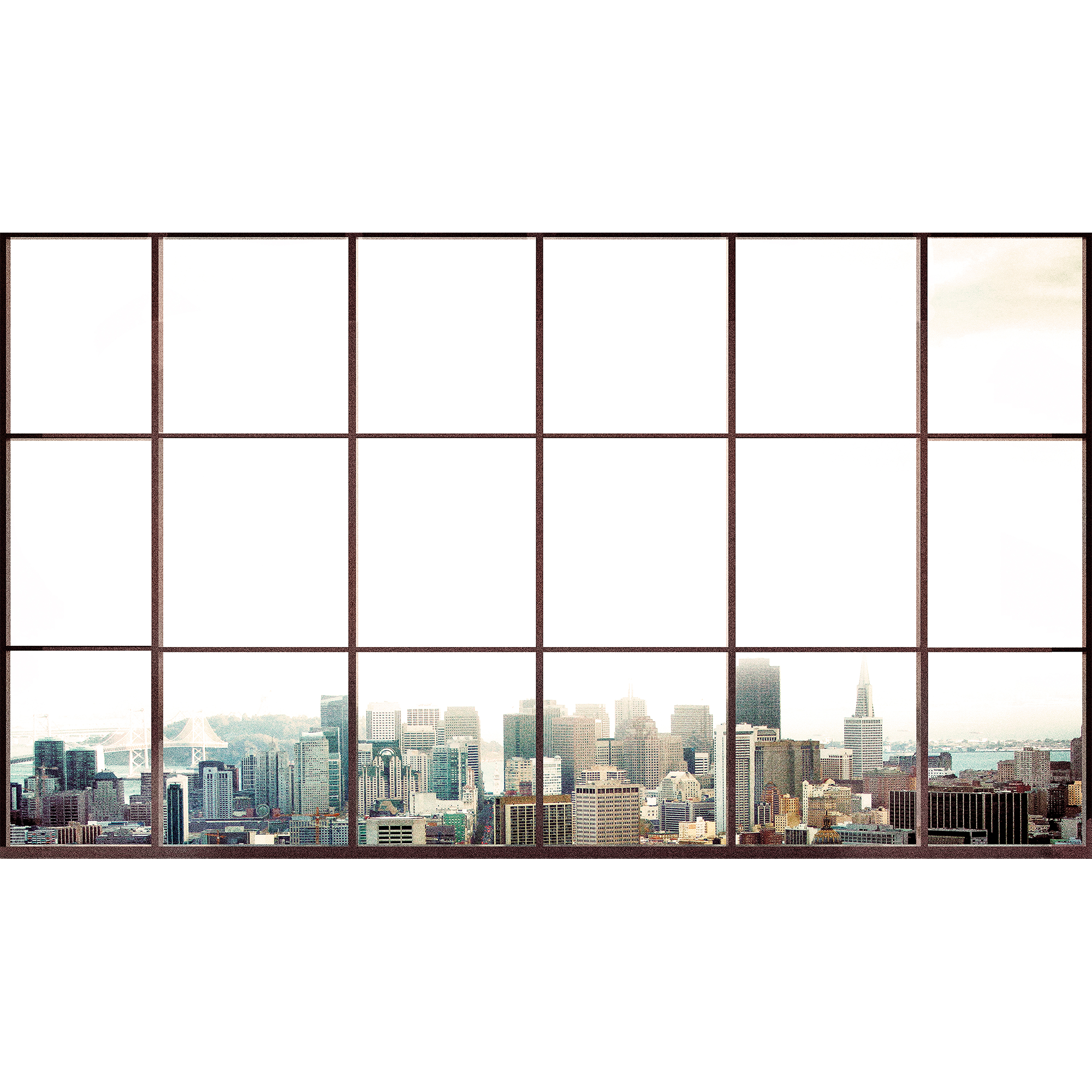 City Window  Random Papers Mural by Coordonné