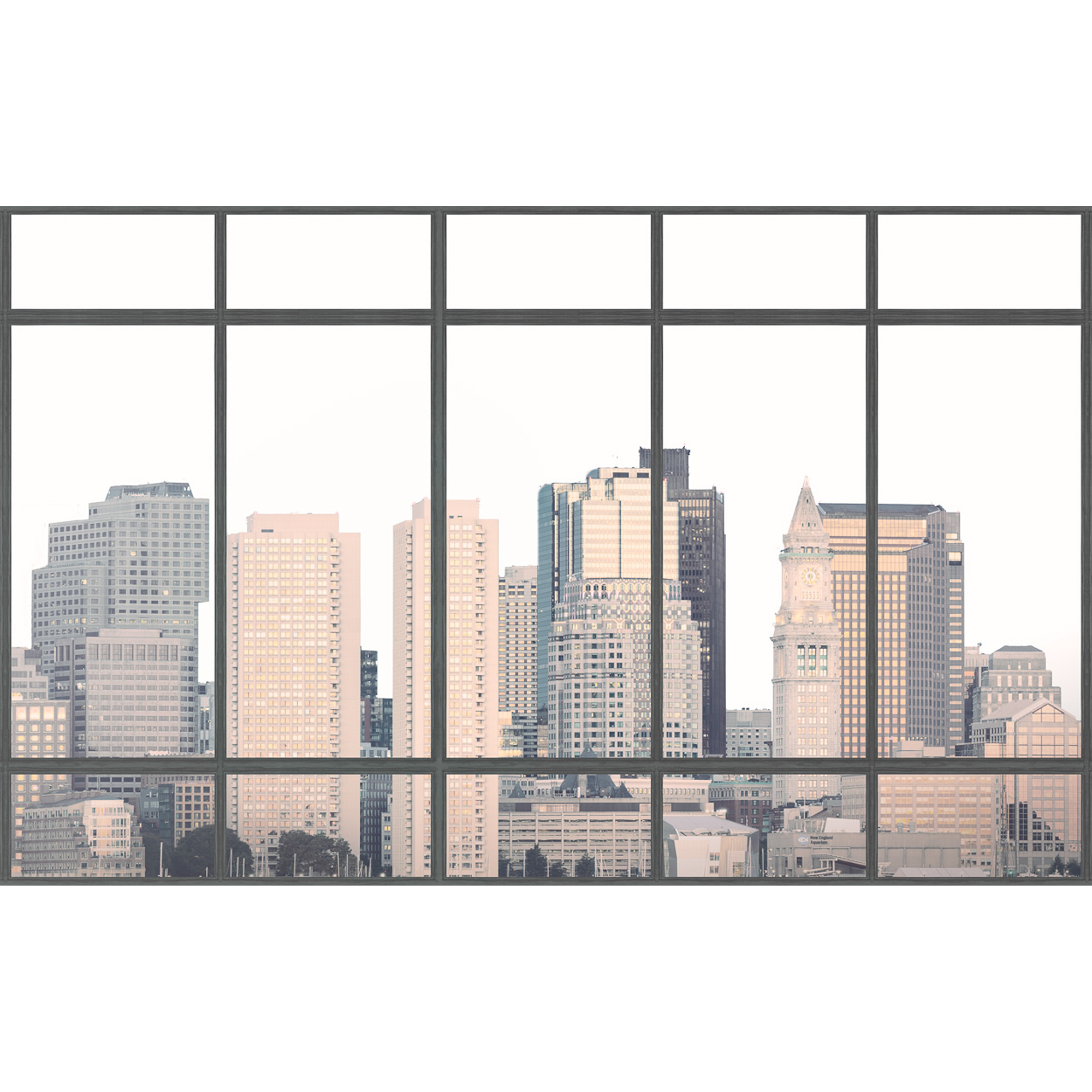 Skyscraper Window  Random Papers Mural by Coordonné