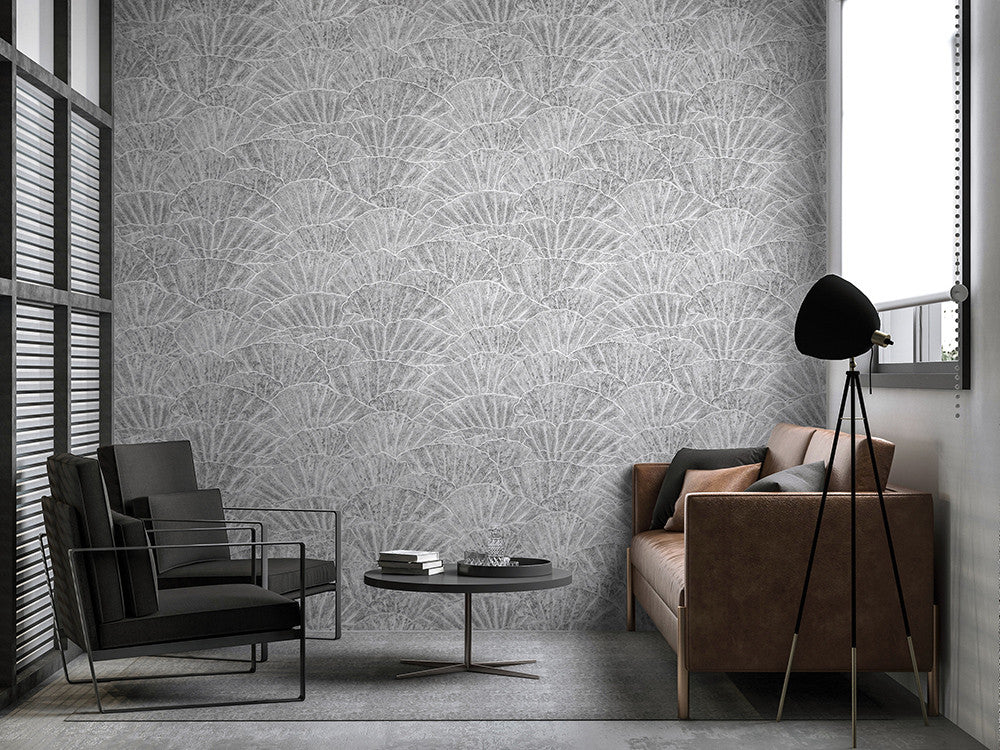 65002 Seashell Cloudy Grey Feel Wallpaper By Hohenberger