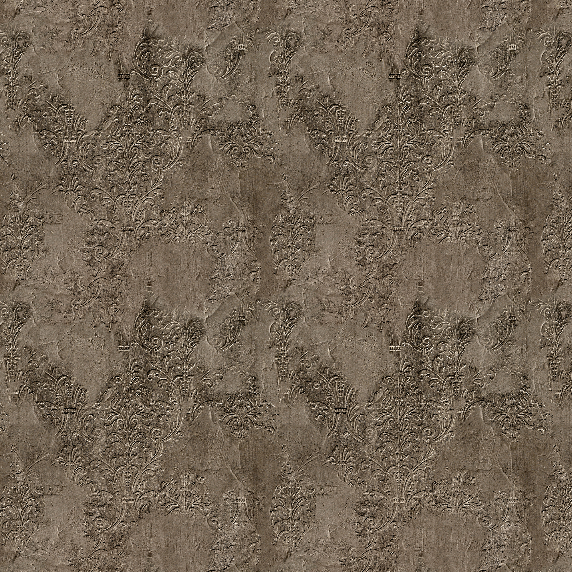 Brocade Broken Wall  Random Papers Mural by Coordonné