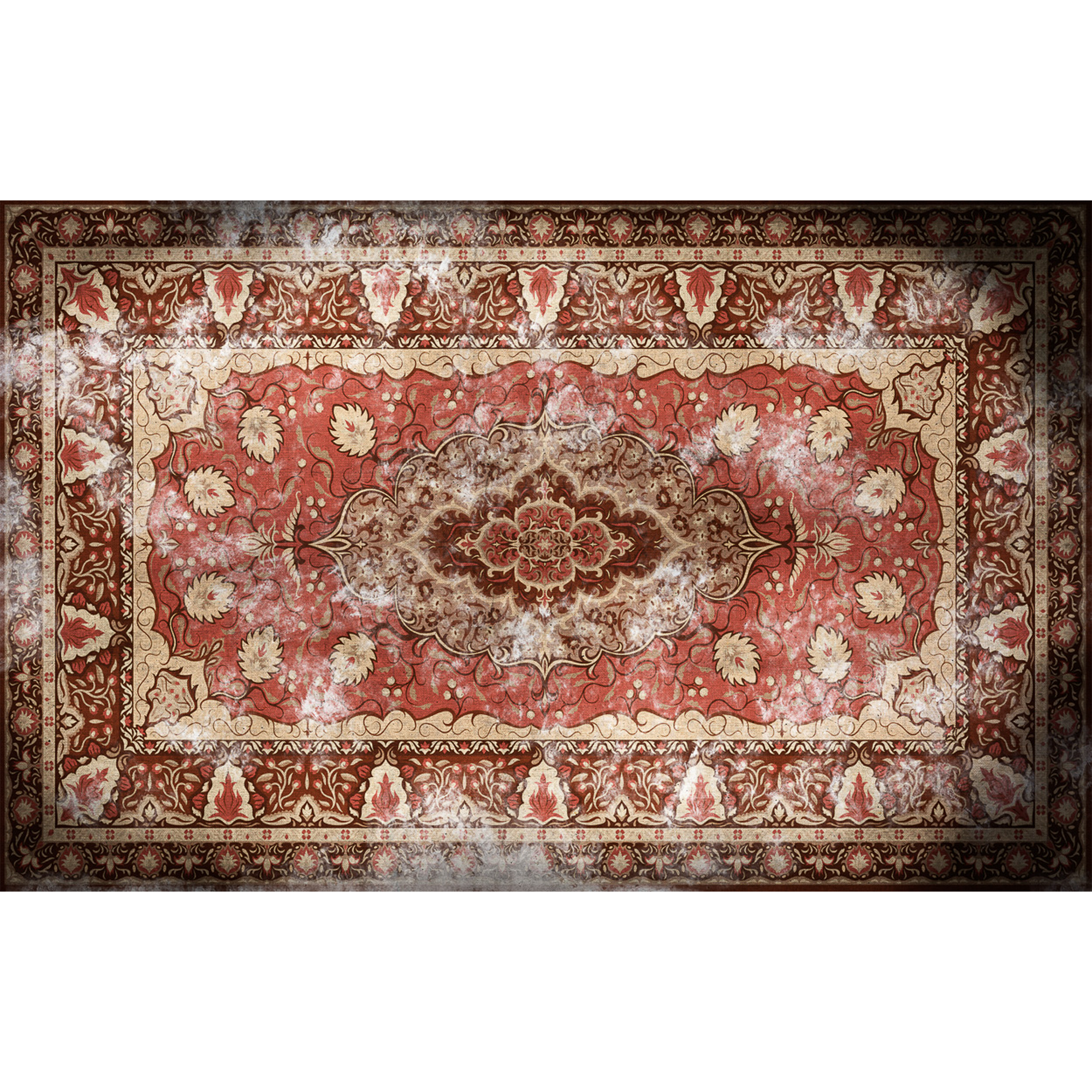 Dark Ancient Rug  Random Papers Mural by Coordonné