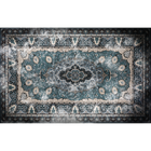 Floral Rug Blue Random Papers Mural by Coordonné