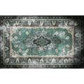 Floral Rug Turquoise Mural by Coordonné