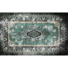 Floral Rug Turquoise Random Papers Mural by Coordonné