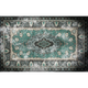 Floral Rug Turquoise Random Papers Mural by Coordonné