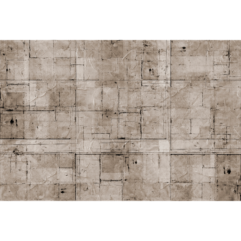 Crumpled Paper Wall Sepia Random Papers Mural by Coordonné