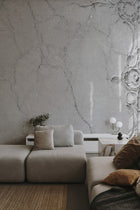 6500401 Broken Ceiling Grey Random Papers Mural by Coordonné