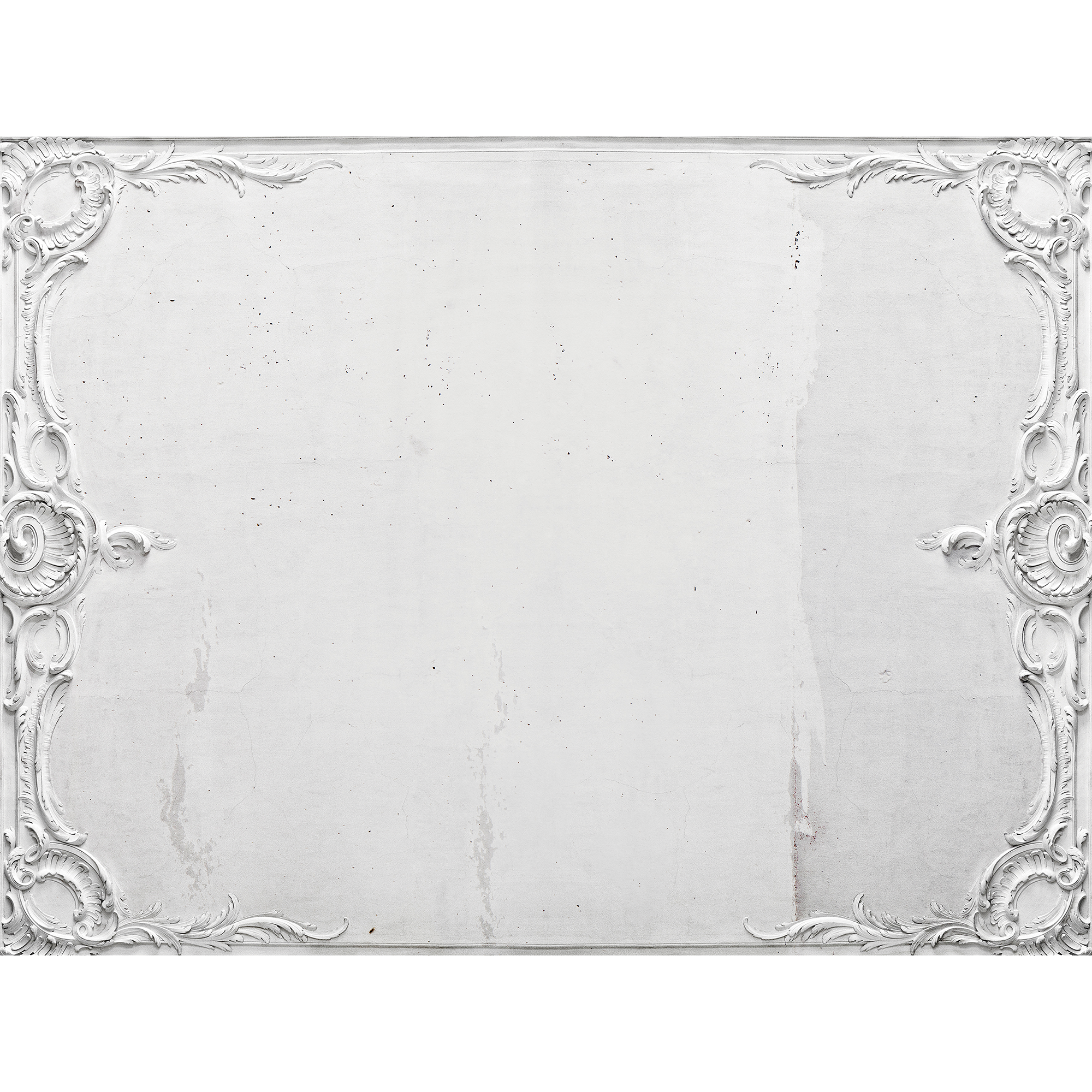 Broken Ceiling White Random Papers Mural by Coordonné