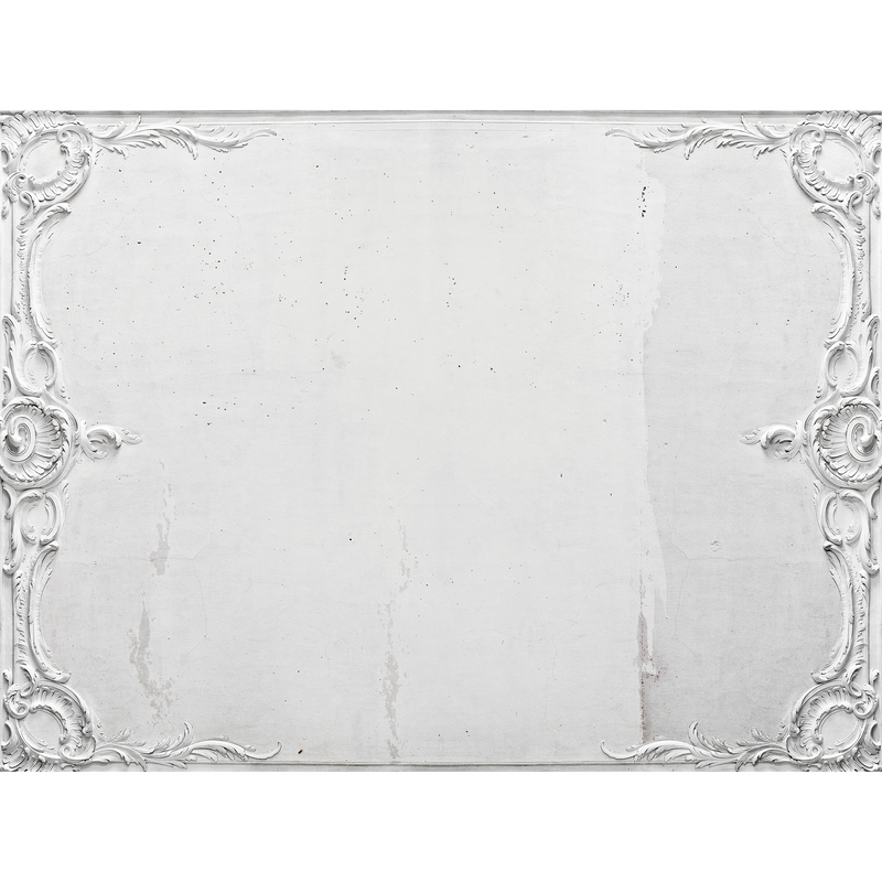 Broken Ceiling White Random Papers Mural by Coordonné