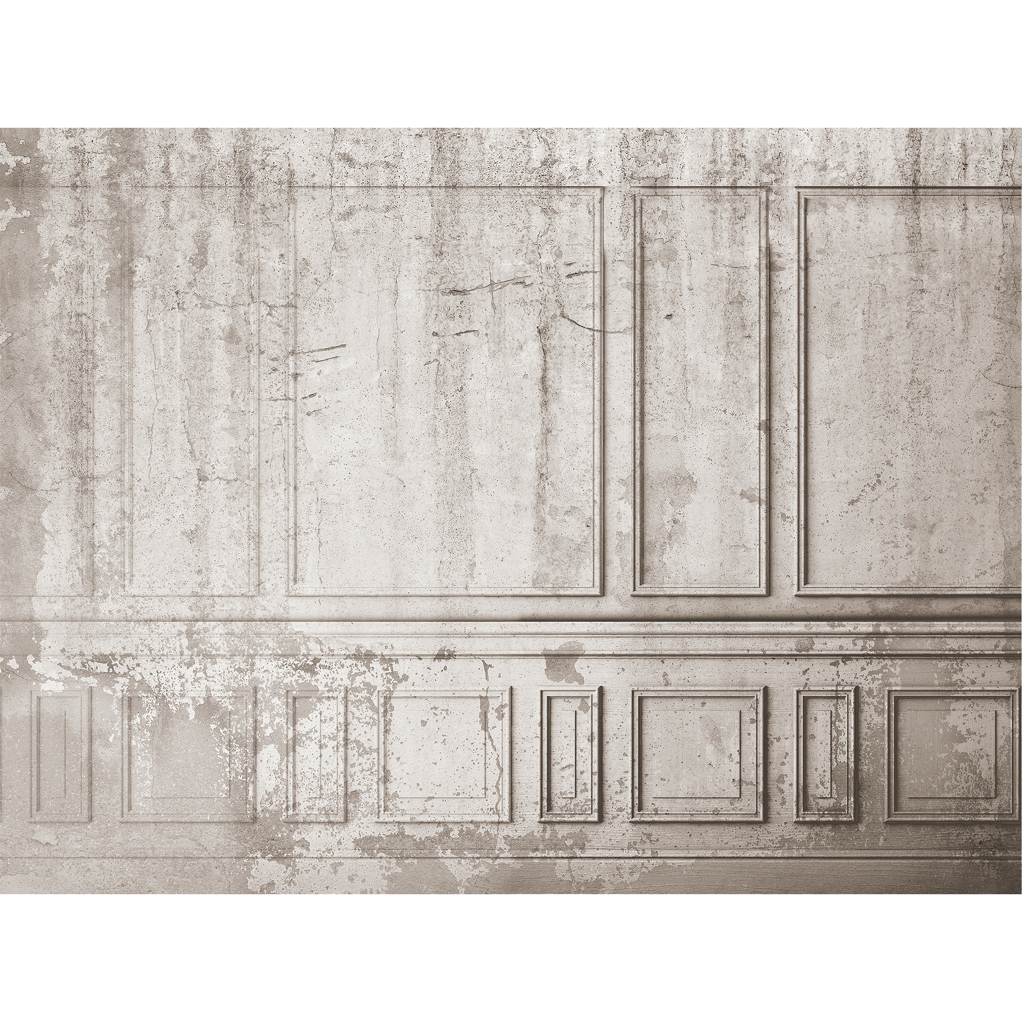 Broken Wall Sepia Random Papers Mural by Coordonné