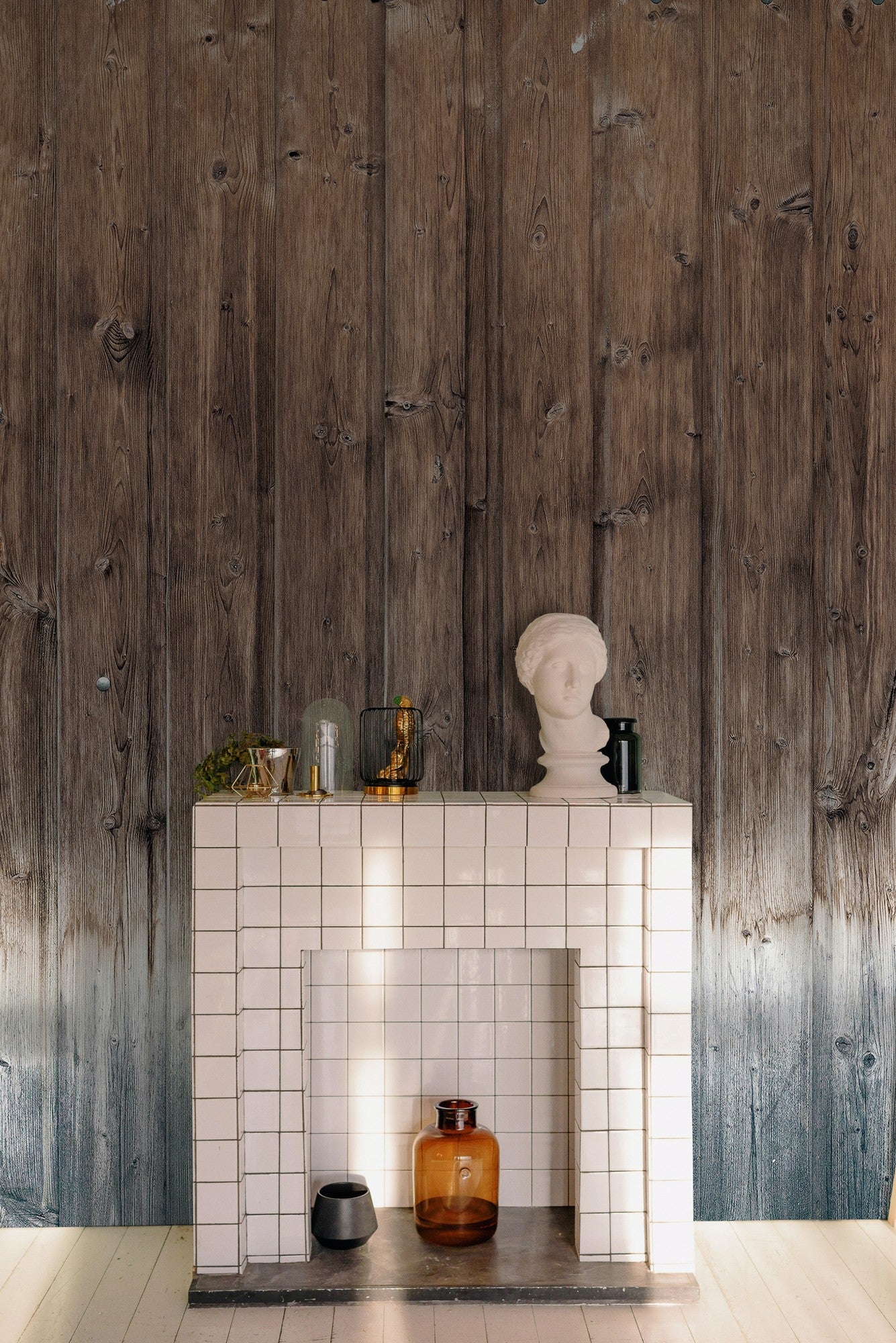 6500408 Wooden Wall Natural Random Papers Mural by Coordonné