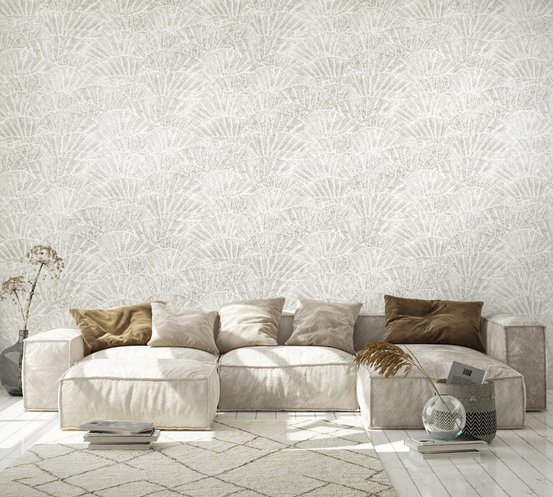 65004 Seashell Old White Feel Wallpaper By Hohenberger