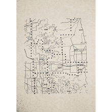 Dots Map  Random Papers Mural by Coordonné