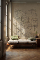 6500502 Dots Map  Random Papers Mural by Coordonné