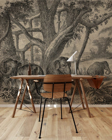 6500506 Elephants  Random Papers Mural by Coordonné