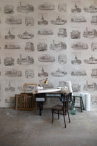 6500507 Buildings  Random Papers Mural by Coordonné