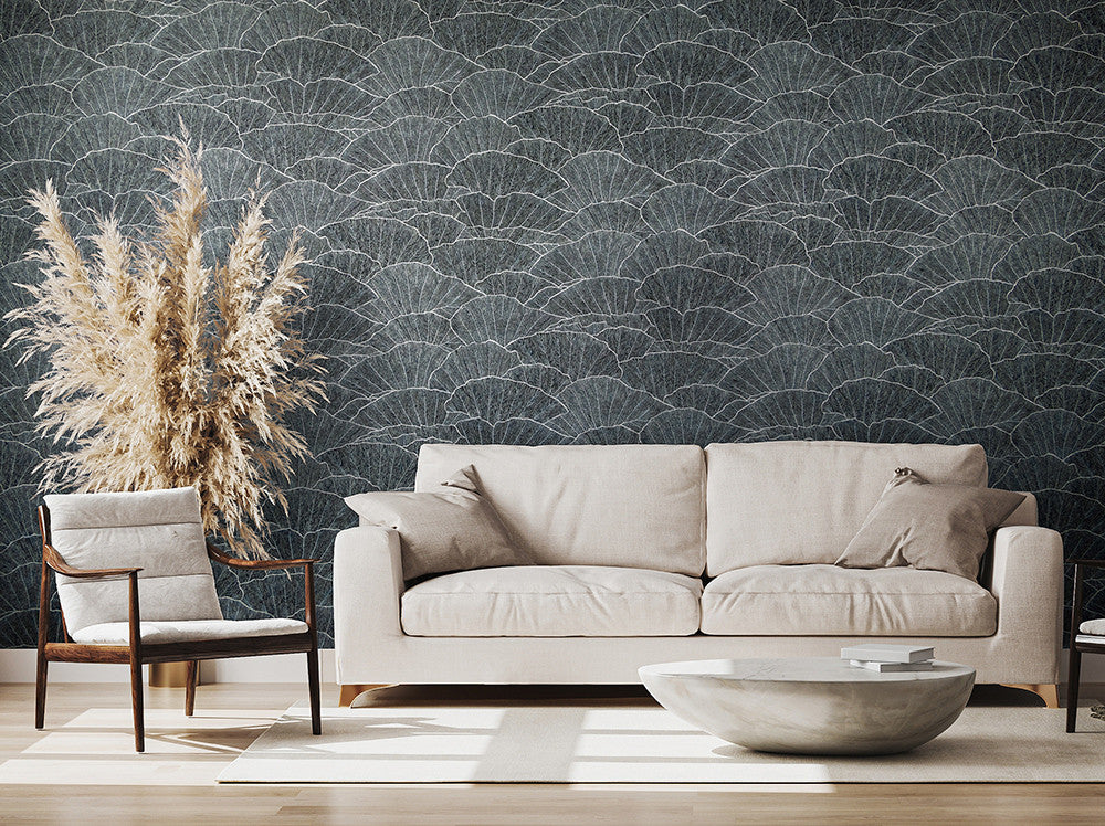 65005 Seashell Blue Feel Wallpaper By Hohenberger