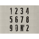 Numbers  Random Papers Mural by Coordonné