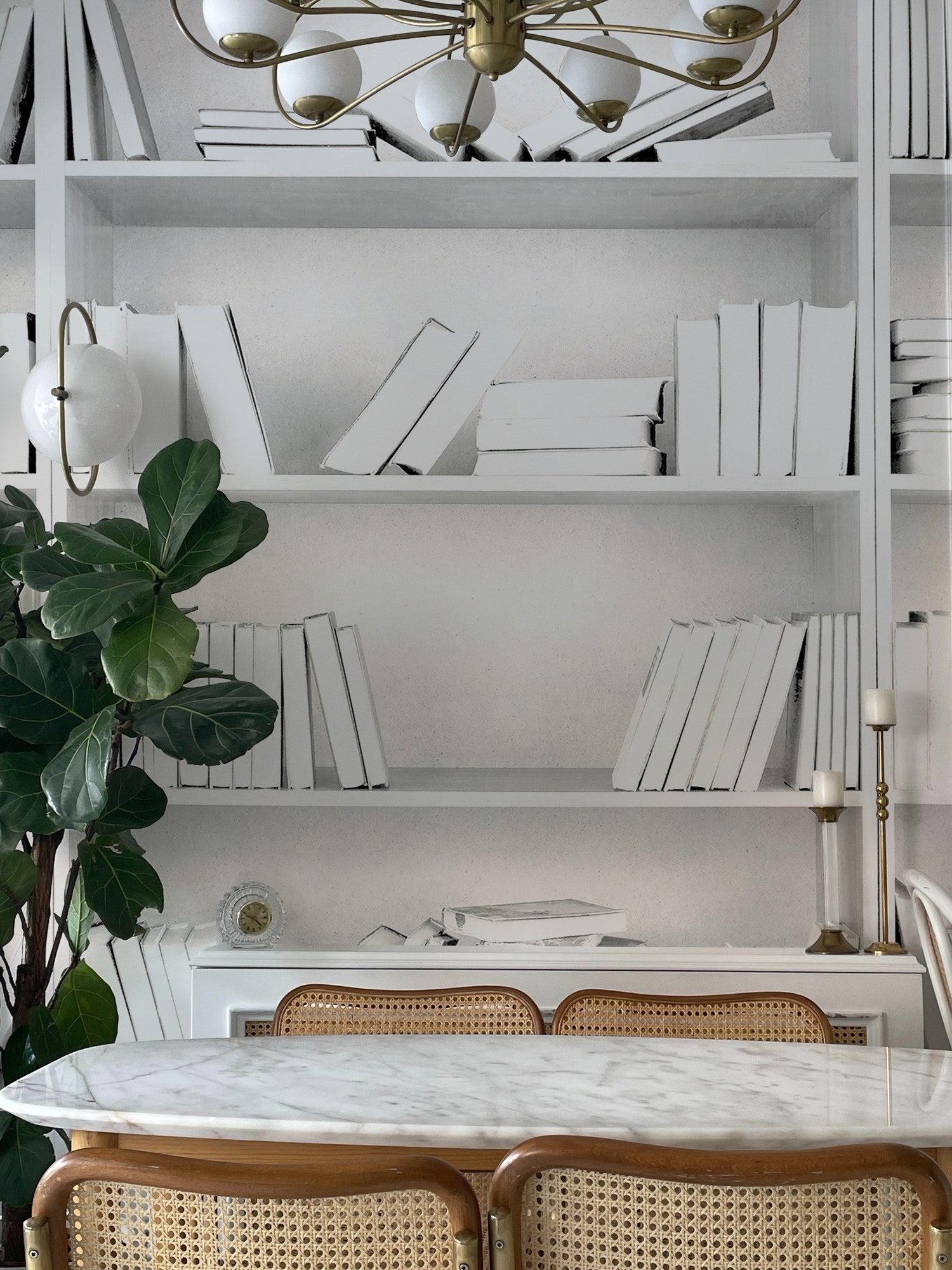6500703 Shelving  Random Papers Mural by Coordonné