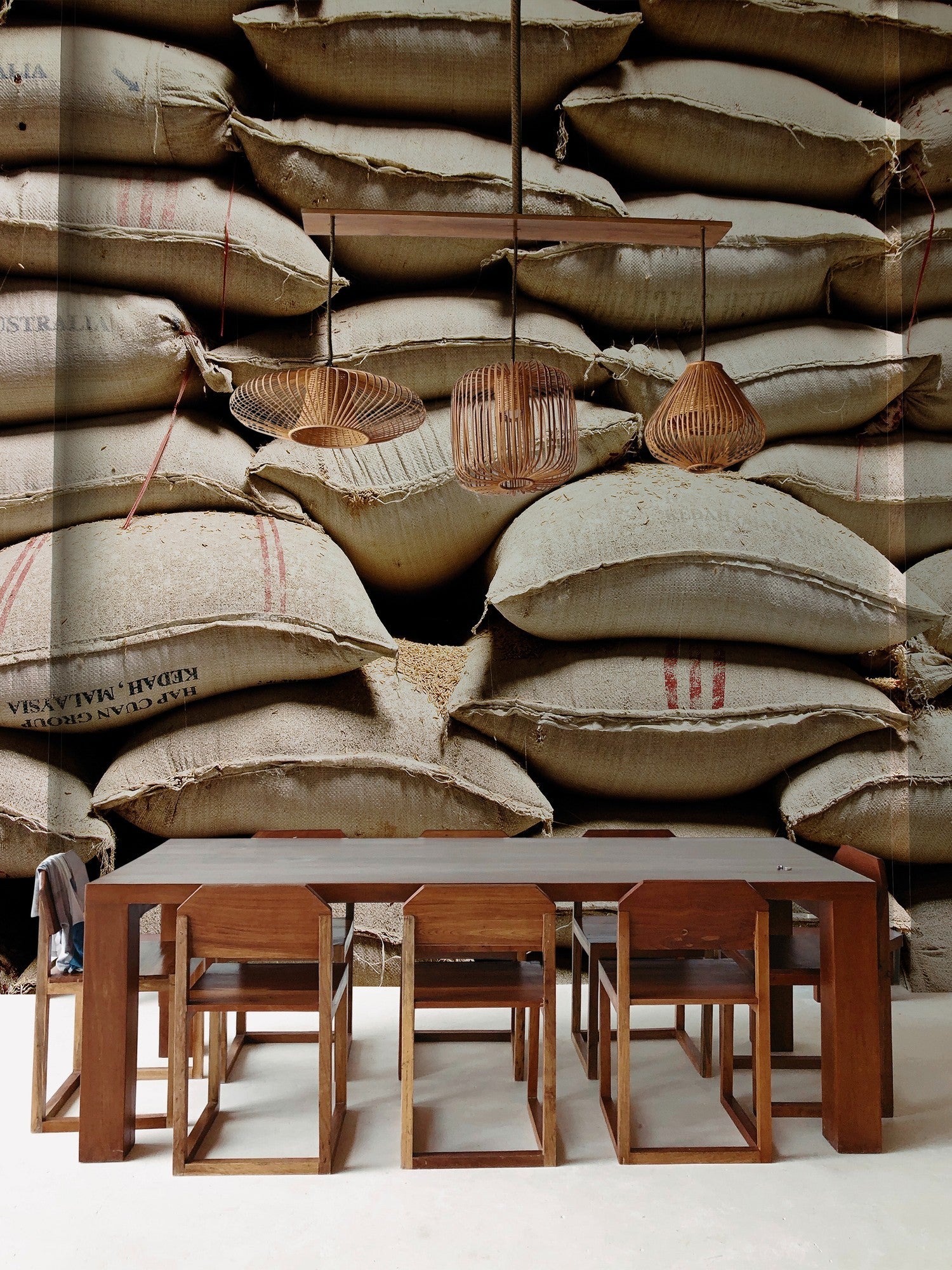 6500801 Sacks  Random Papers Mural by Coordonné