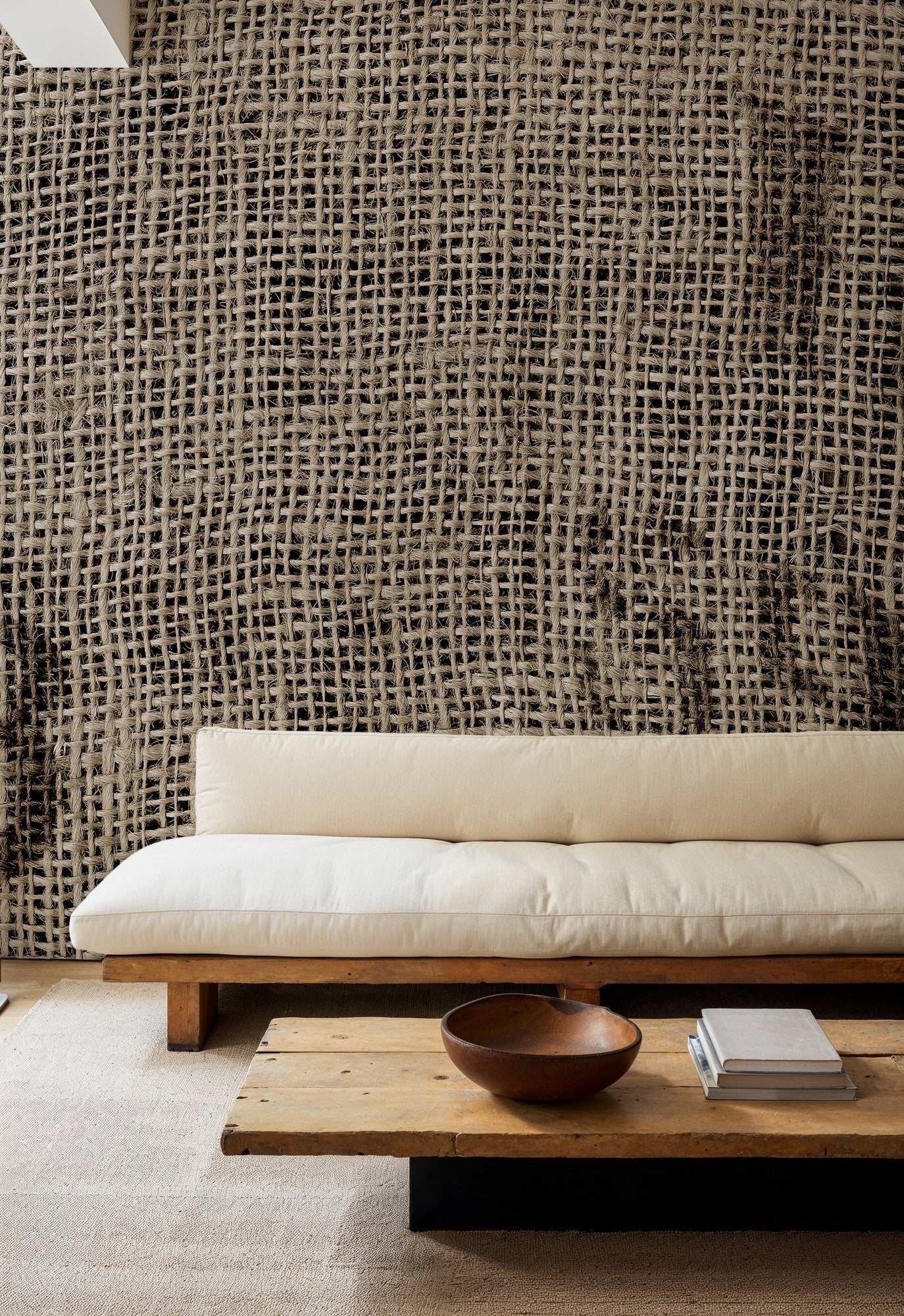 6500804 Sacking Natural Random Papers Mural by Coordonné