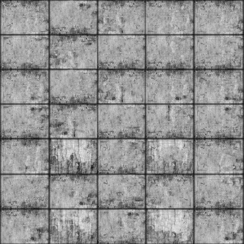 Iron Tiles Grey Random Papers Mural by Coordonné