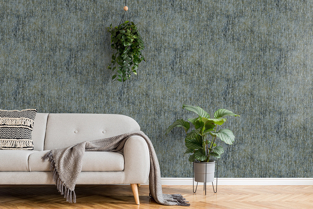 65013 Bark Feel Dark Blue Wallpaper By Hohenberger