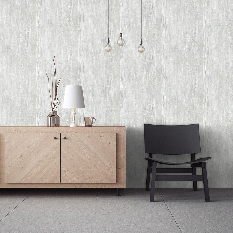 65036 Wooden Light Grey Feel Wallpaper By Hohenberger