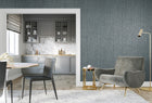 65047 Curtain Black Blue Feel Wallpaper By Hohenberger
