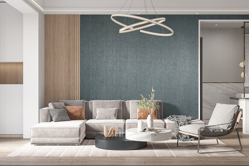 65053 Curtain Dark Blue Feel Wallpaper By Hohenberger