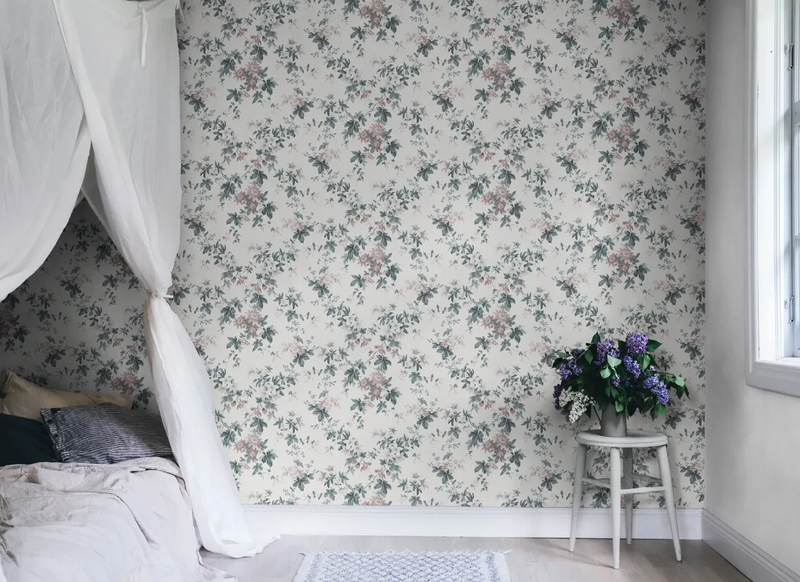 651-11 Powder White Sandra Sandberg Edition Mural by Sandberg