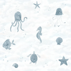 652-36 Ocean Blue Alice Sandberg Edition Mural by Sandberg