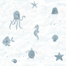 652-36 Ocean Blue Alice Sandberg Edition Mural by Sandberg