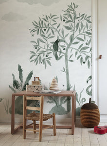 653-58 Wilton Jade Familj II Wallpaper by Sandberg