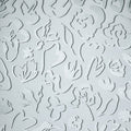 Fiore Salt Poppy Seed Wallpaper By Hohenberger