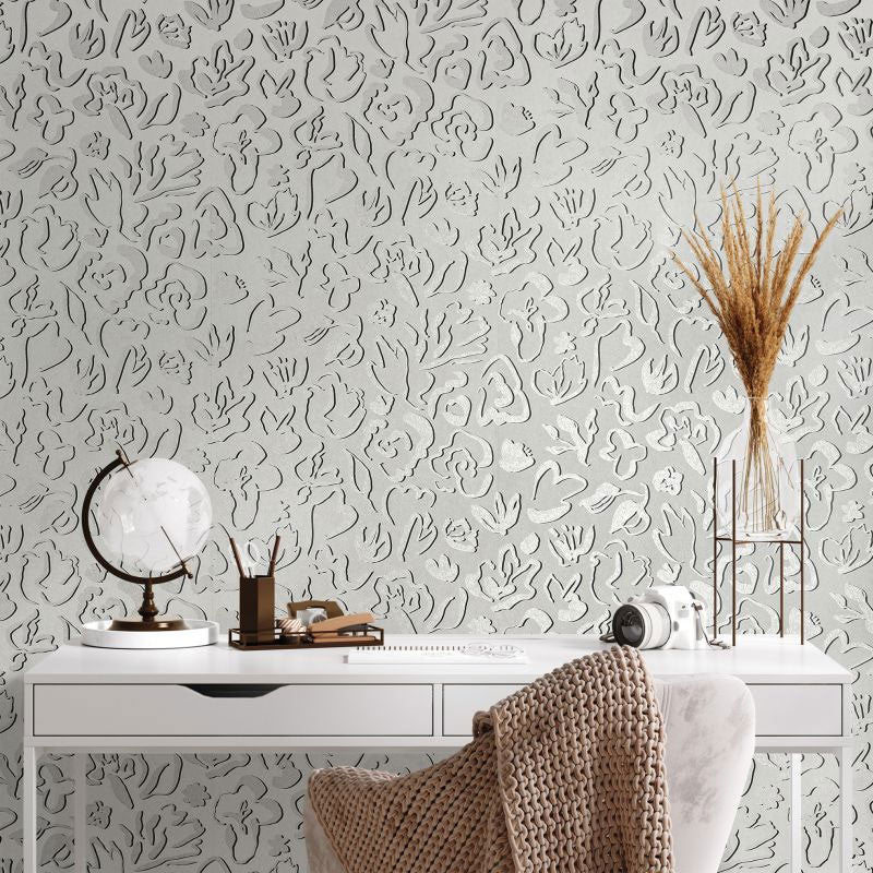 65332 Fiore Salt Allspice Wallpaper By Hohenberger