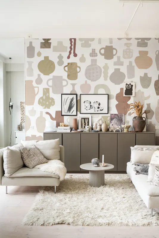 654-35 Pastel Emilia Ilke Sandberg Edition Mural by Sandberg
